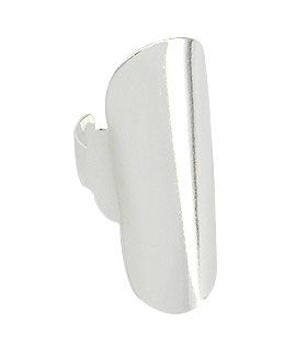 Anel (ajustável) folheado a prata